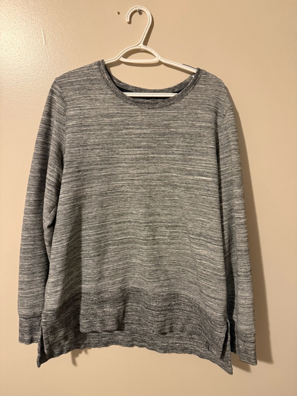 Ladies Heather Gray Crewneck Sweatshirt